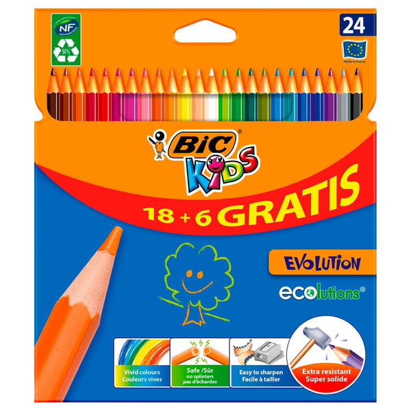 BIC Kids ECOlutions Evolution, 18 + 6st. gratis - ToyRunner