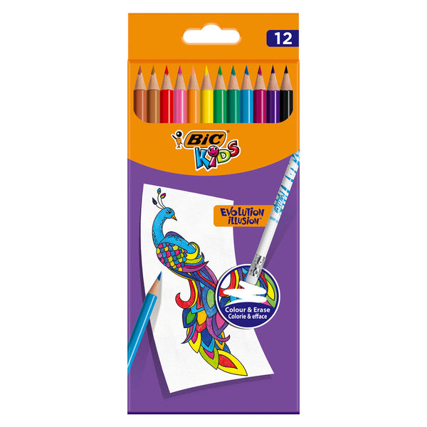 BIC Kids Evolution Uitgumbare Kleurpotloden, 12st. - ToyRunner