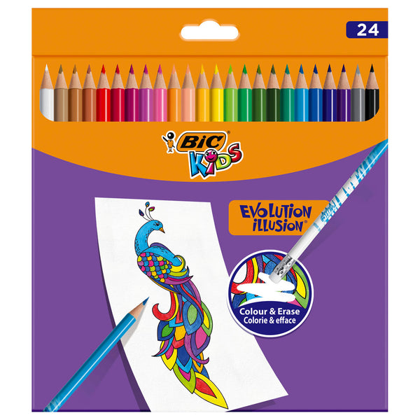 BIC Kids Evolution Uitgumbare Kleurpotloden, 24st. - ToyRunner