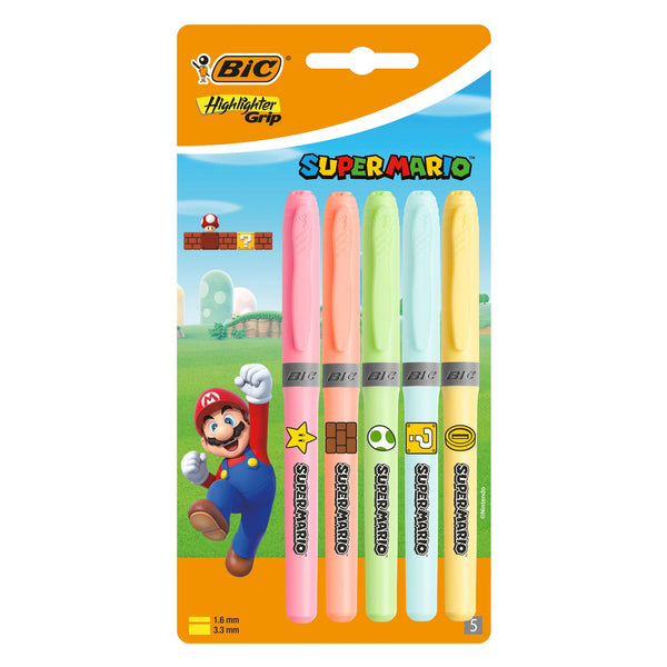 BIC Super Mario Markeerstiften, 5st. - ToyRunner